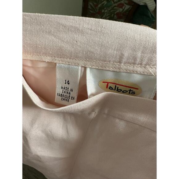 Vintage Talbots Women's Pink Silk Blazer & Pants 2Pec Set Size 12 - Picture 10 of 16